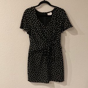 Everly Black Polka Dot Dress